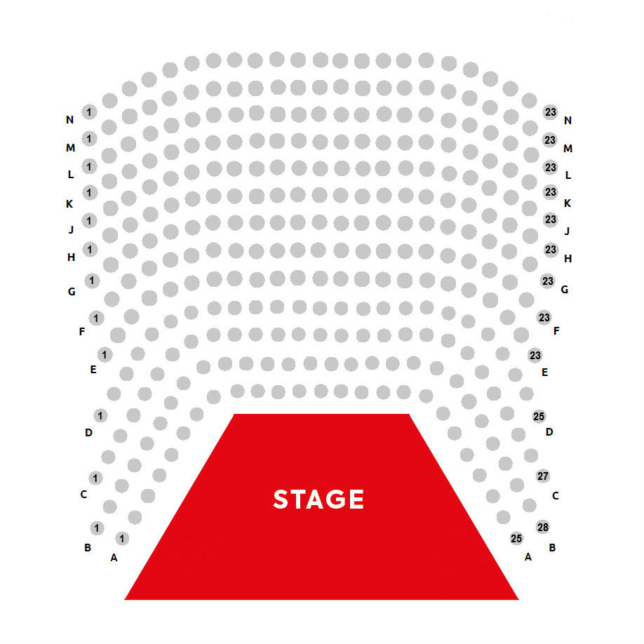 Seating plan – main theatre